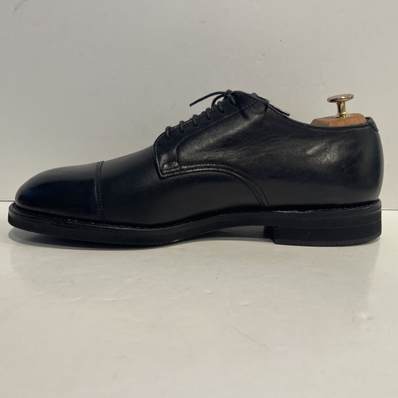 ALDEN 353 Cap Toe Derby CDI Black Calfskin Leather Cap Toe Mens Shoes Sz 11 AA/B main image 9